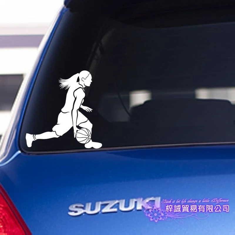 Женский баскетболист наклейка спортивные постеры для украшения дома виниловые