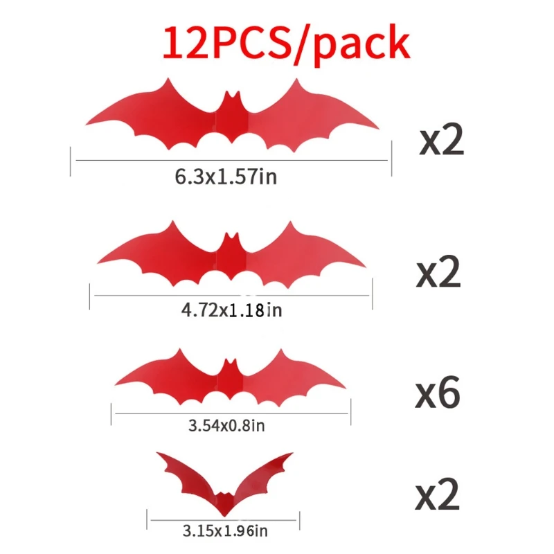 

68UA Reusable Decorative Scary Wall Decal for Home Window Clings Decorations