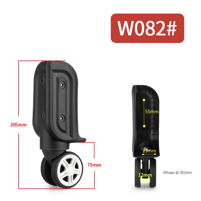 Suitcase Wheels Front and Rear Wheel Mute Universal Wheel Repair Suitcase Luggage Wheel Bag Case Replaceable Accessories Casters