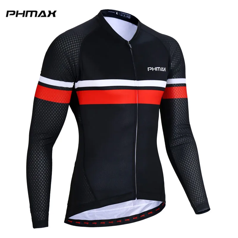 PHMAX с длинным рукавом Майки для велоспорта дышащая одежда горного велосипеда