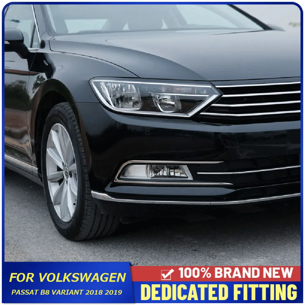Fit For Volkswagen Passat B8 Variant 2018 2019 2020 Car Front Fog Light Cover Trims Head Lamp Frame Protector | Автомобили и