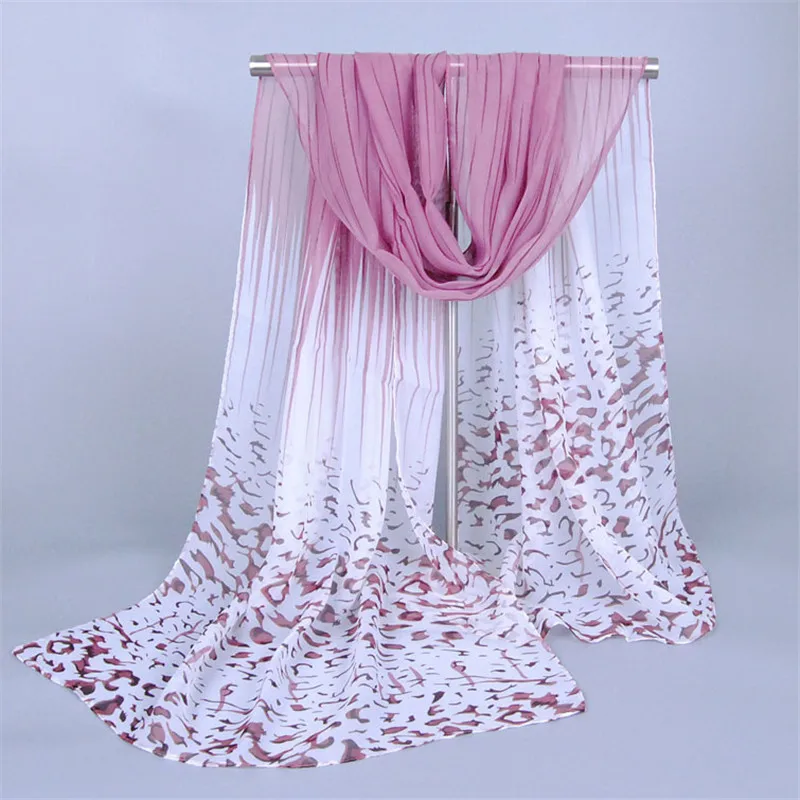 

2017 hot wonderful stripe leopard scarf wrap shawl for elegant women scarves shawls female headband