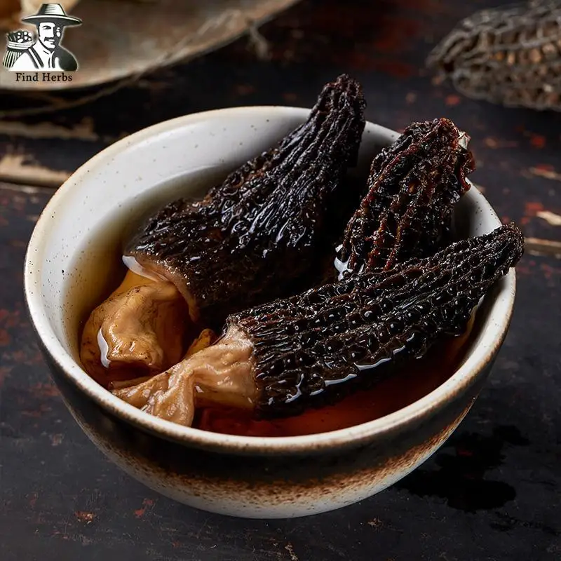 

Morchella Vulgaris Mushroom, Chinese Rare Morels, Yang Du Jun For Soup