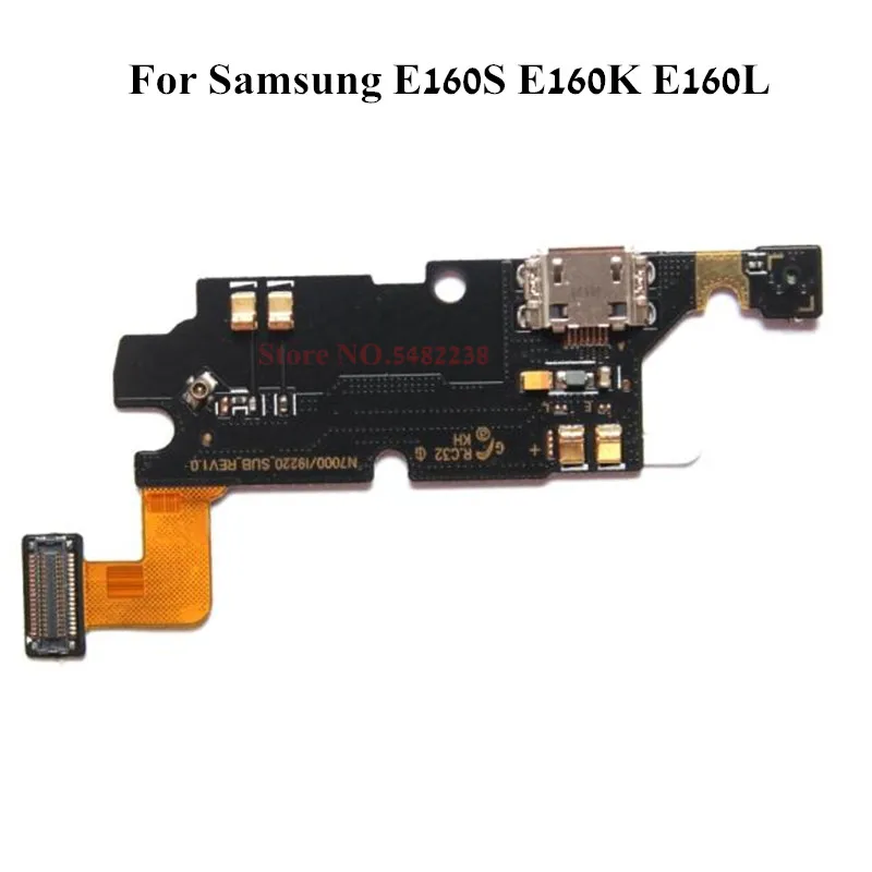 10 шт./партия оригинальный usb зарядный док порт гибкий кабель для samsung E160S E160K E160L