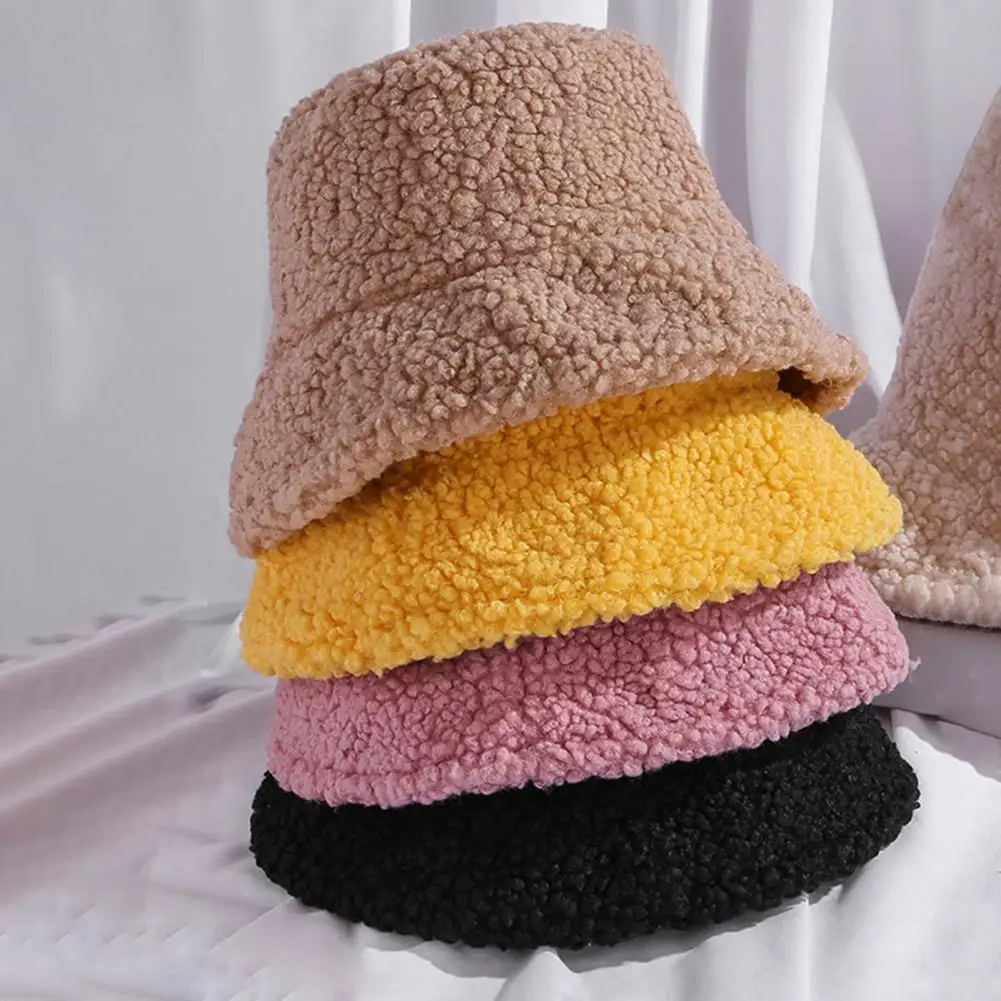 

Fisherman Cap Korean Style Bucket Hat Double Sided Short Brim Hat