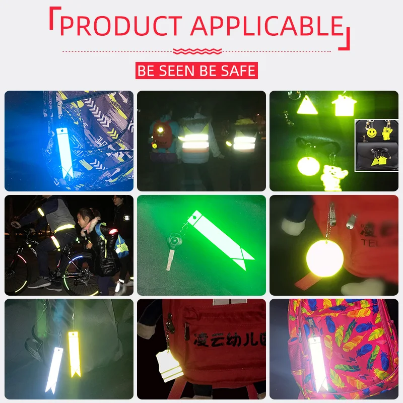 Новинка рефлектор безопасности MEILITE из мягкого ПВХ светоотражающие брелоки