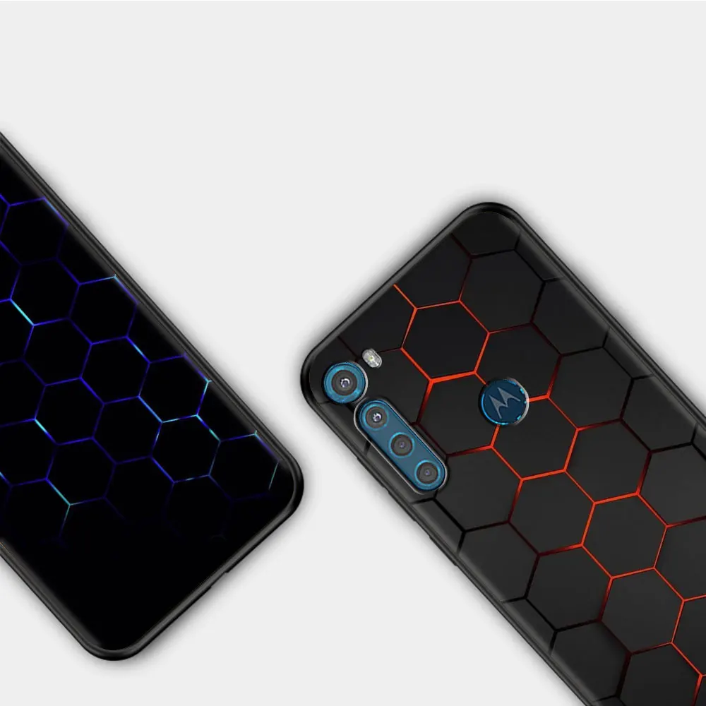 Black Light Dark Figures Phone Case for Motorola One Fusion+ G9 Play G8 Power Lite G10 G20 G30 G40 G50 G60 Edge Plus E6s Cover