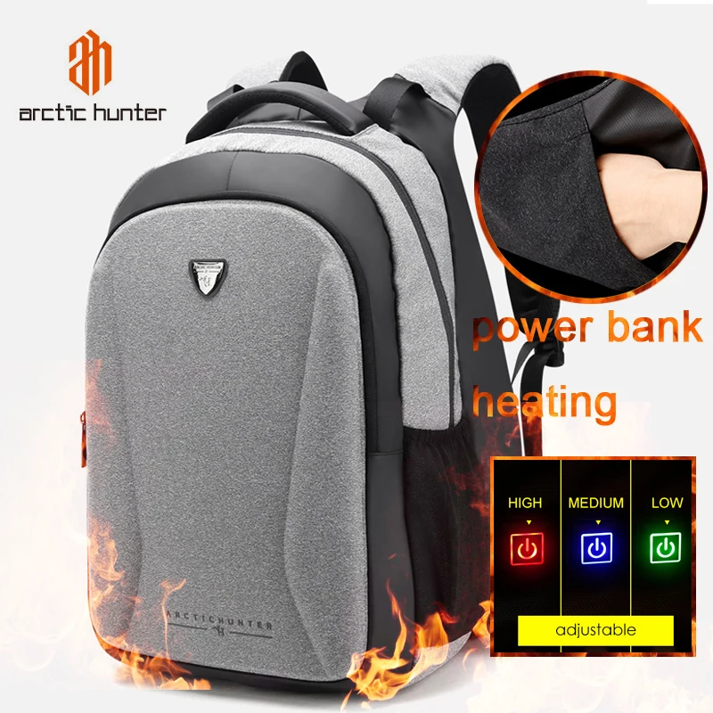 ARCTIC HUNTER Теплый ручной рюкзак женский для ноутбука мужской модный Повседневный USB