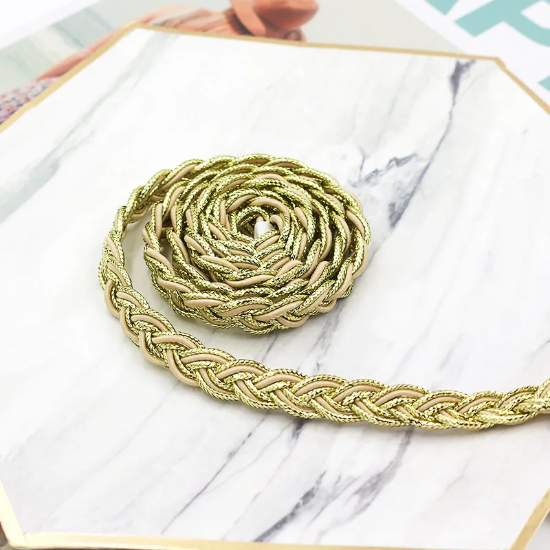 1m Colorful Gold Lace Ribbon Braid Trims with Curtain Clothing Home Accessories DIY 0.8/ 1.1/ 1.5cm | Дом и сад