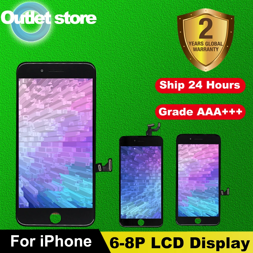 ЖК дисплей класса AAA +++ для iPhone 6S Plus с 3D сенсорным экраном дигитайзер 6 7Plus 8 без