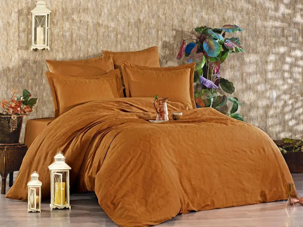 

eyizdiyar Vanessa Double Personality Duvet cover set Cinnamon