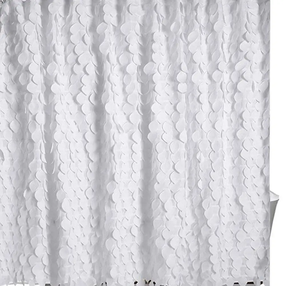Высококачественная белая большая кружевная занавеска для ванны ручной работы
