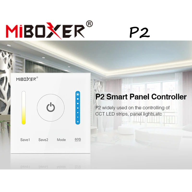Miboxer P2 Смарт панель управления ler DC12V-24V 15A стекло сенсорный экран пульт