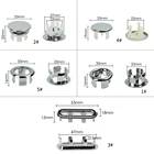 Раковина для умывальника, кольцо для защиты от переполнения, шестифутовая, круглая, хромированная, с отверстиями