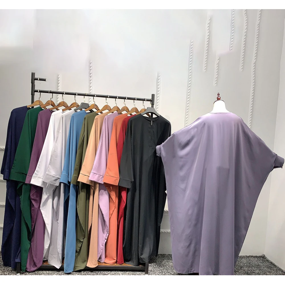 

MD Ramadan Eid Mubarak Muslim Women Prayer Dress Indian Turkey Islam Clothing Plus Size Boubou Bangladesh Djellaba Femme Kimono