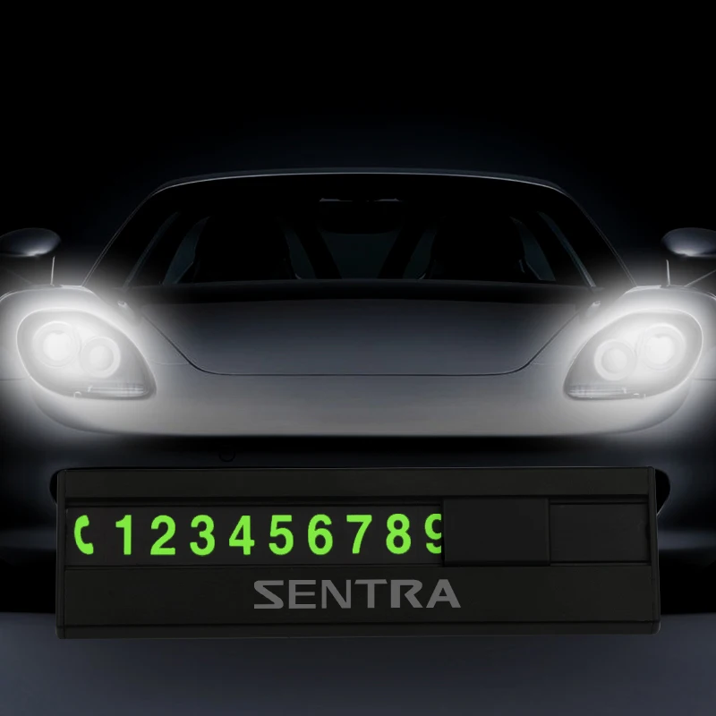 Car Temporary Parking Number Plate Sign Moving Telephone Metal Stop For Nissan Sentra | Автомобили и мотоциклы