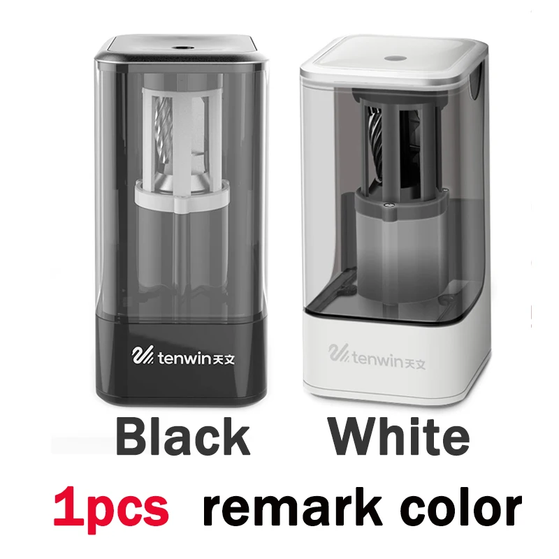 8006-1pcs-remark Tenwin электрическая точилка для карандашей Автоматическая точилка для карандашей Kawaii ручка нож батарея/USB зарядка питание канцелярские принадлежности - Цвет: 8006-1pcs-remark
