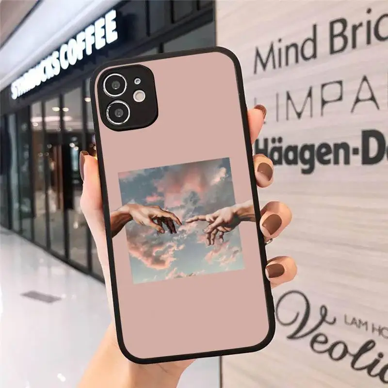 

david art Medusa Phone Case Matte Transparent for iPhone 7 8 11 12 s mini pro X XS XR MAX Plus cover funda