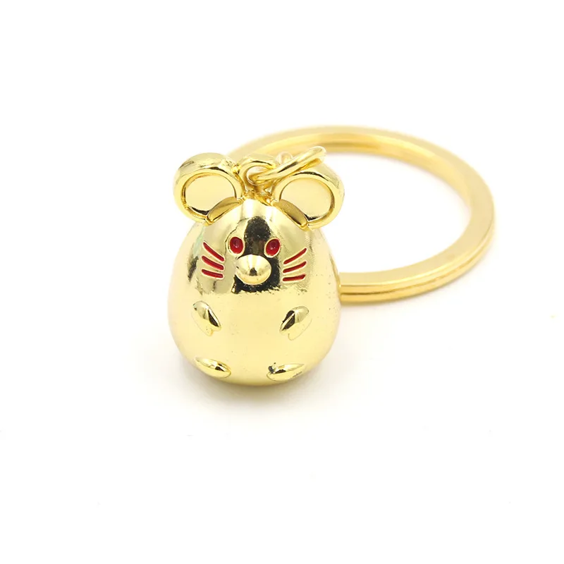 Брелок для ключей Lucky с изображением черной крысы милыми ушками животных