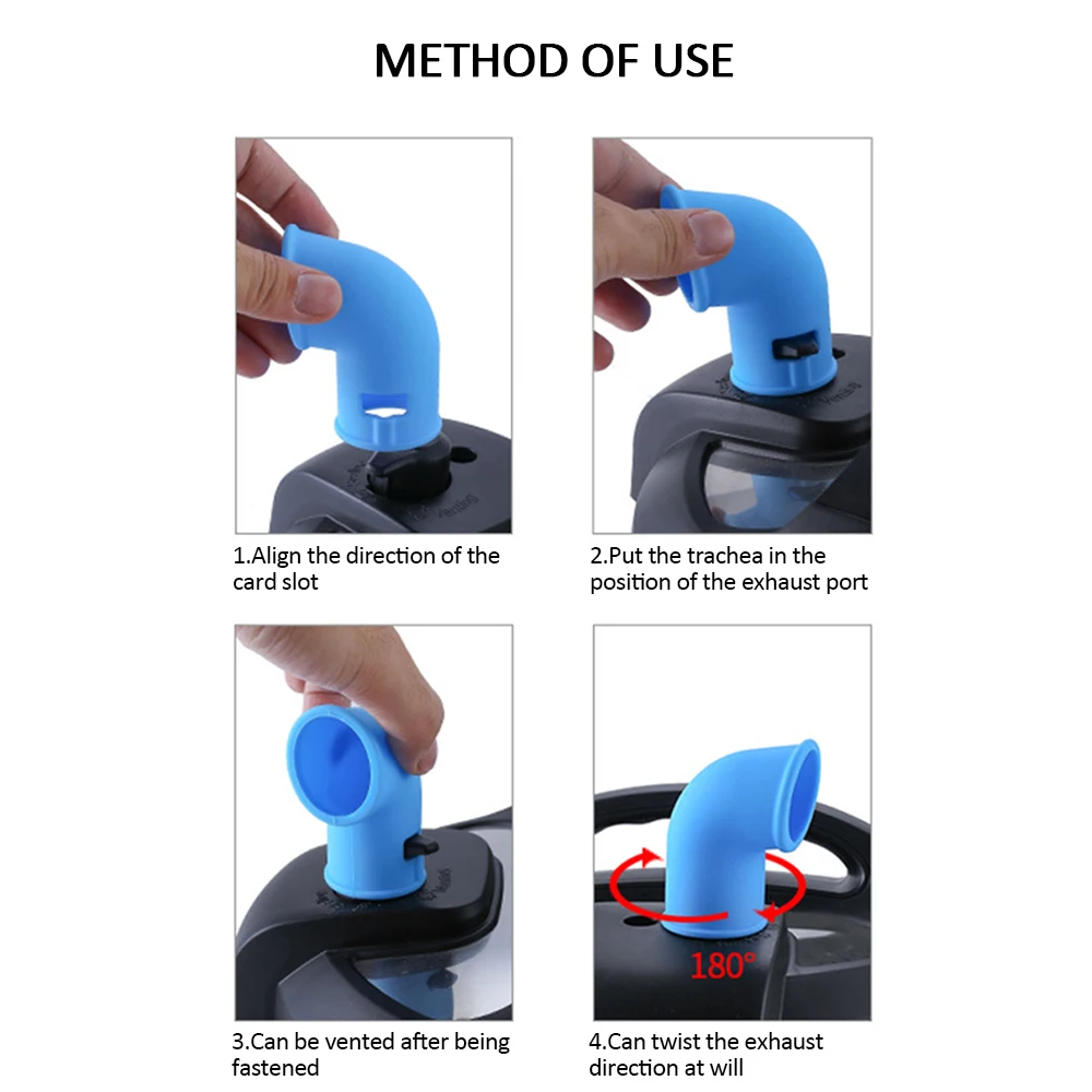 Steam Release Silicone 360 Degree Electric Pressure Cooker Exhaust Pipe Tube Rotating Nozzle Air Guide Valve | Дом и сад
