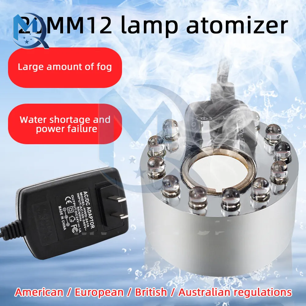 

24V Fountain Atomizer Mini Ultrasonic Humidifier Fountain Atomizer Air Humidifier Mist Maker Fogger 250-450ML/H For Home
