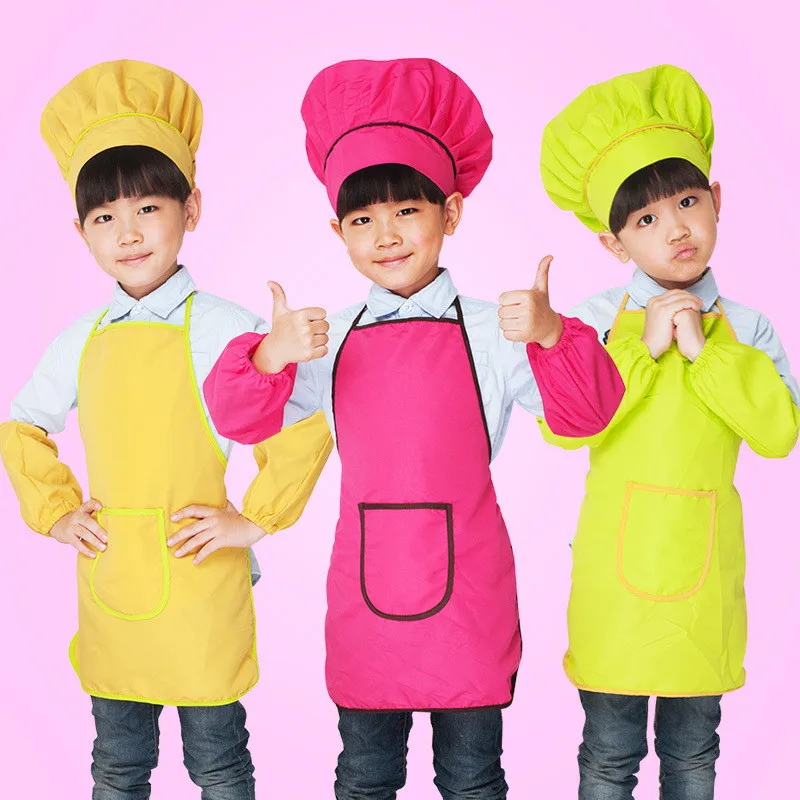 Детский водостойкий маслостойкий Кухонный Фартук с мультяшным рисунком фартук