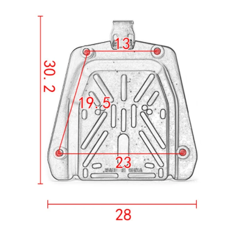 

Motorcycle 45-55L Universal Rear Top Luggage Bracket Tail Box Stamping Floor Motorcycle Luggage Bracket