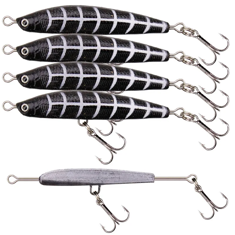 

1 шт. Мягкая приманка, свинцовая рыба, свинцовая рыба, 8 см, 18 г, плавающий воблер, приманка для рыбной ловли, блесна, жесткая приманка, качестве...