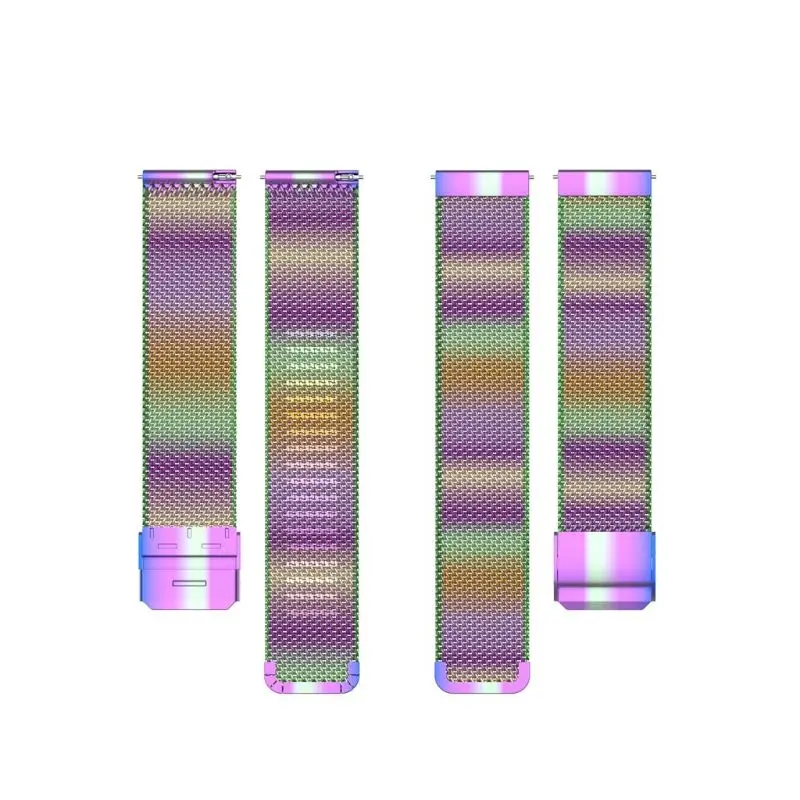 Сетчатый плетеный браслет из нержавеющей стали для часов быстросъемный ремешок