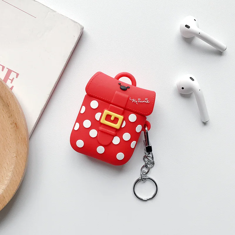 L Для AirPods 1 чехол 3D милый мультяшный Дейзи Дональд поросенок Микки Минни беспроводной Чехол для наушников для Apple Airpods 2 Earpods оболочка - Цвет: L