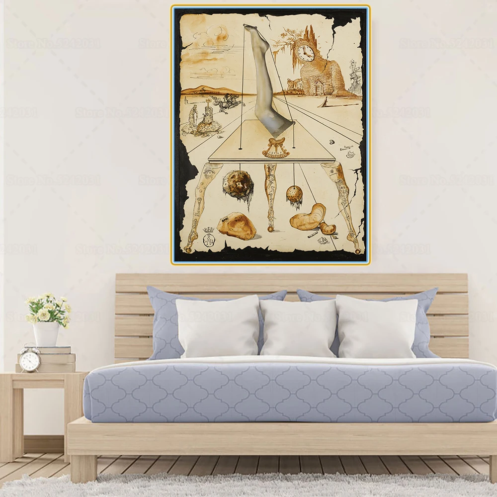 Цитон Сальвадор Дали Композиция A La Jambe 1944 холст масляная живопись художественный