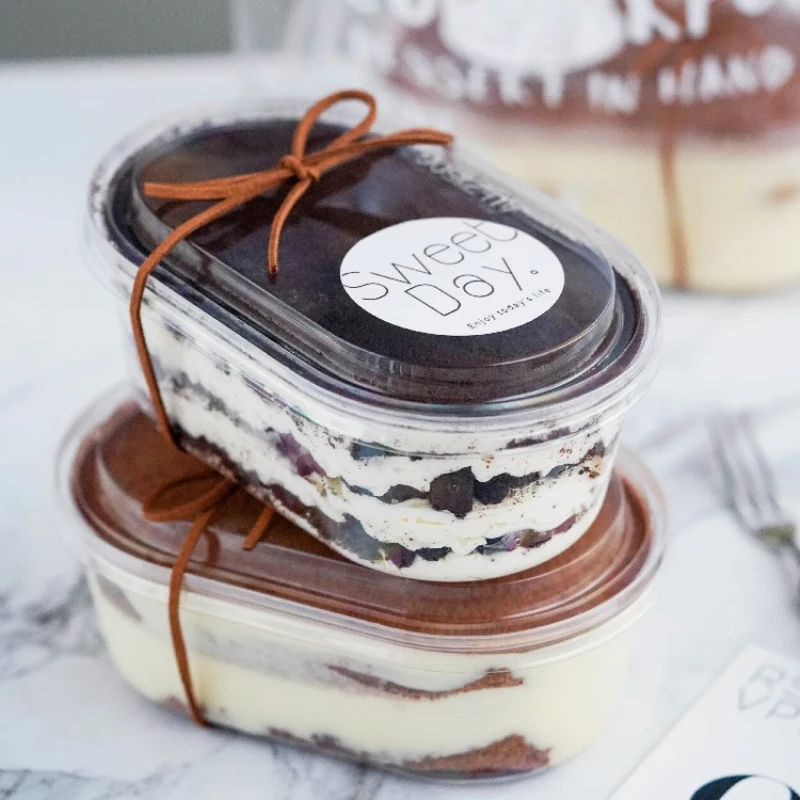 25 шт. утолщенная прозрачная коробка упаковка для фруктового Боба молочного