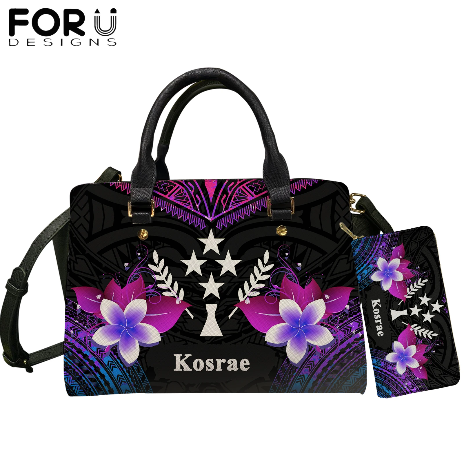 

Лидер продаж, роскошные дамские сумочки FORUDESIGNS для женщин, полинезийская Плюмерия, повседневные сумки-тоуты, кошелек на плечо