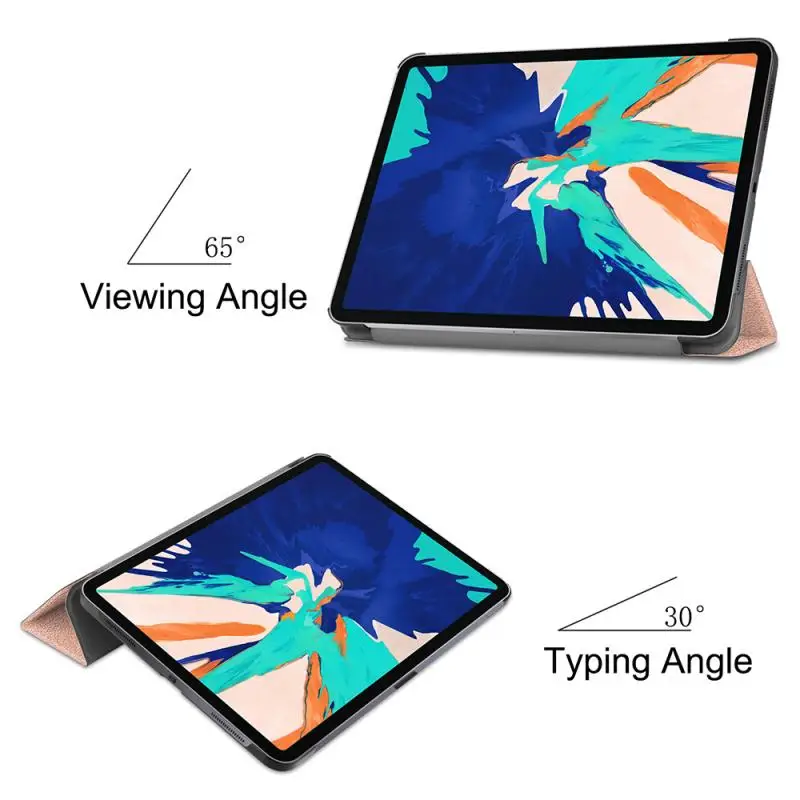 Совершенно новый iPad Pro 12 9 &quot4 го поколения 2020 Folio Stand кожаный смарт чехол подставка