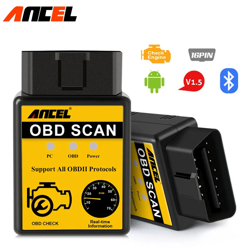 ELM 327 Bluetooth OBD2 сканер Elm327 считывателя кода OBD 2 сканирующий инструмент ЭБУ