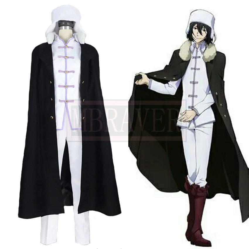 Банго бродячие псы Федор Достоевский Косплей Костюм Хэллоуин наряд для