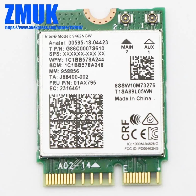Беспроводная карта Int 9462NGW NV M2 Для Lenovo ideapad S145 730 S L340 S540 Yoga S730 Series P/N