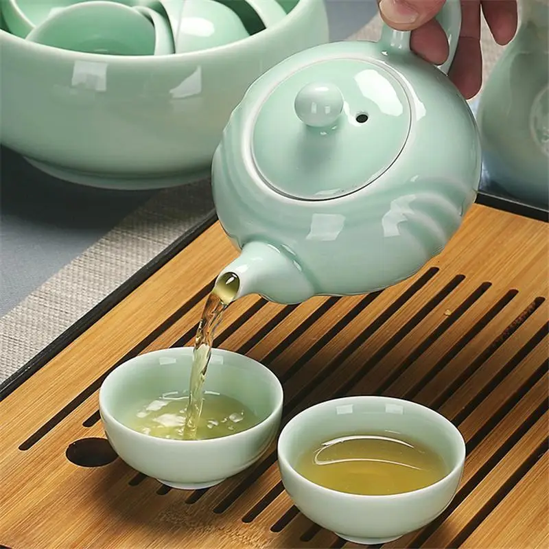 

Keukenhulpjes Gongfu Bedroom Decor Afternoon Ev Dekorasyon Aksesuarlar Home Decoration Accessories Pot China Chinese Tea Set