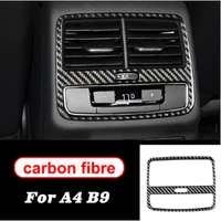 carbon fiber interior rear air vent outlet cover trim for audi a4 b9 2017 2019