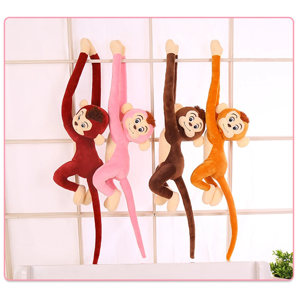 

65CM Novelty Kids Cute Long-Armed Monkey Shaped Long Arm Tail Soft Plush Toy Curtain Pendant Home Decor Birthday Gift For Kids