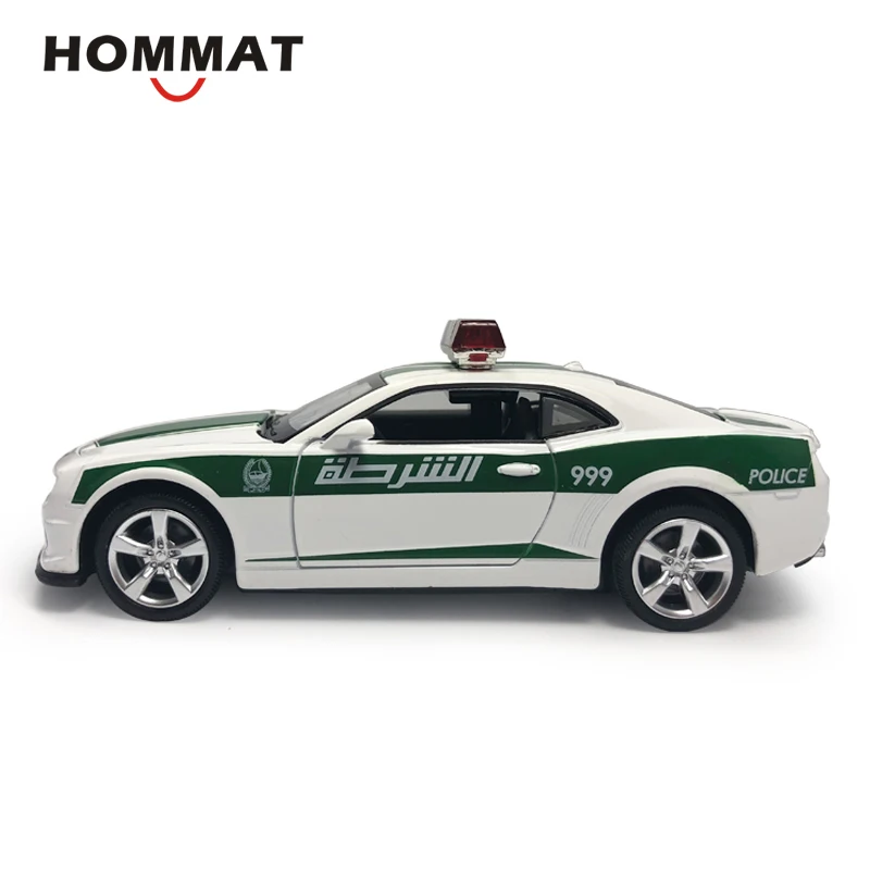 HOMMAT 1:32 весы Шевроле Камаро Дубай полиция 999 сплав игрушки модели автомобилей
