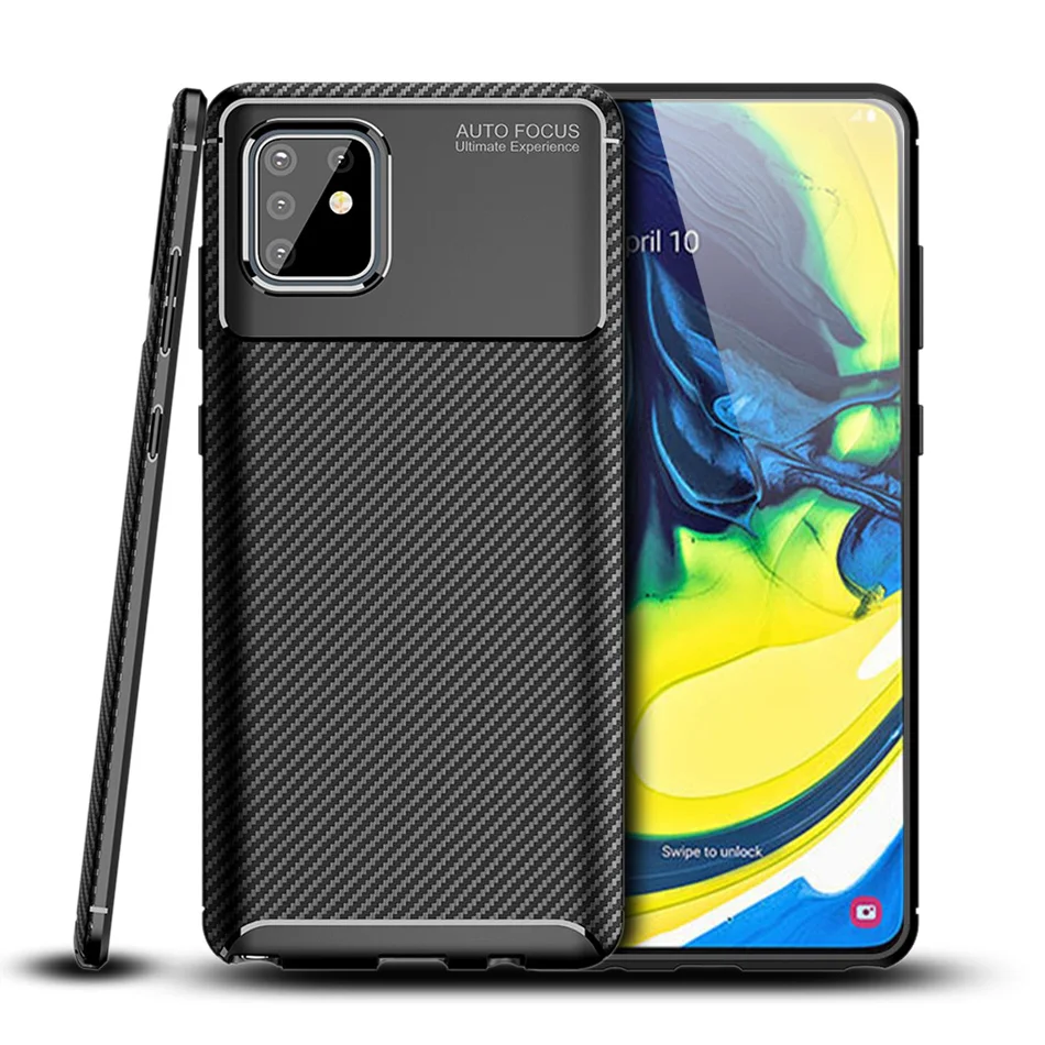 

A70 чехол из углеродного волокна для samsung Galaxy A70s чехол Роскошный мягкий тонкий из ТПУ силиконовый чехол для samsung A70 чехол Funda для A70s