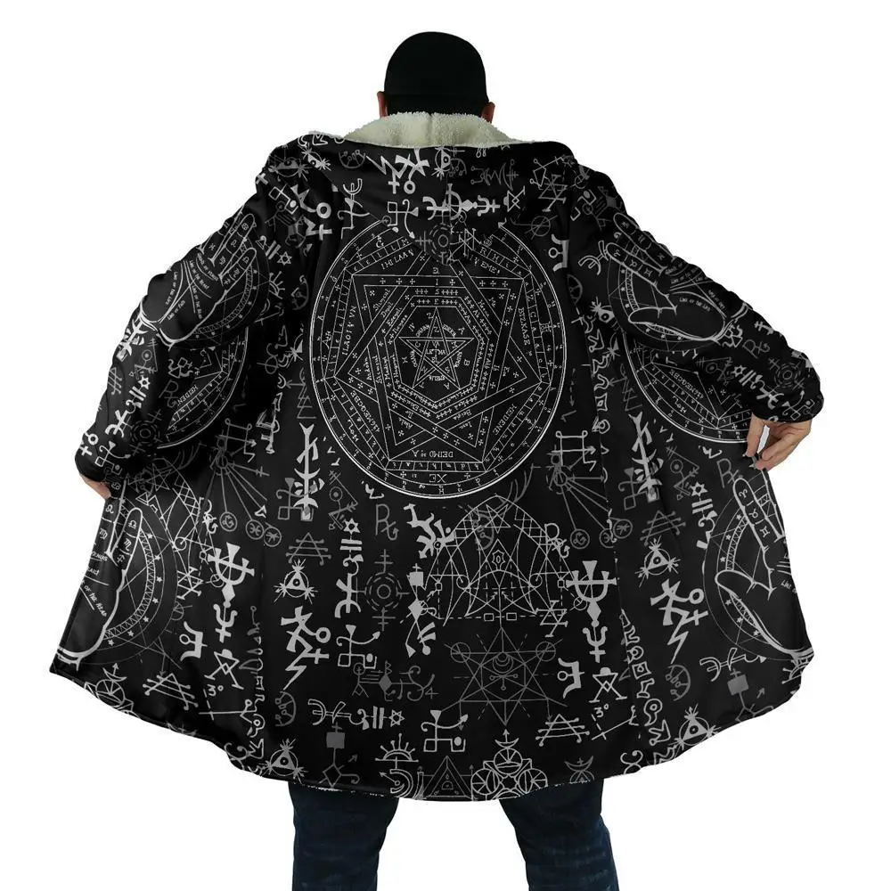 Winter Mens Hooded cloak Satanic Skull symbol Tattoo 3D Printing Fleece wind breaker Unisex Casual Thick Warm Hood cloak PF09
Winter Mens Hooded cloak Satanic Skull symbol Tattoo 3D Printing Fleece wind breaker Unisex Casual Thick Warm Hood cloak PF09