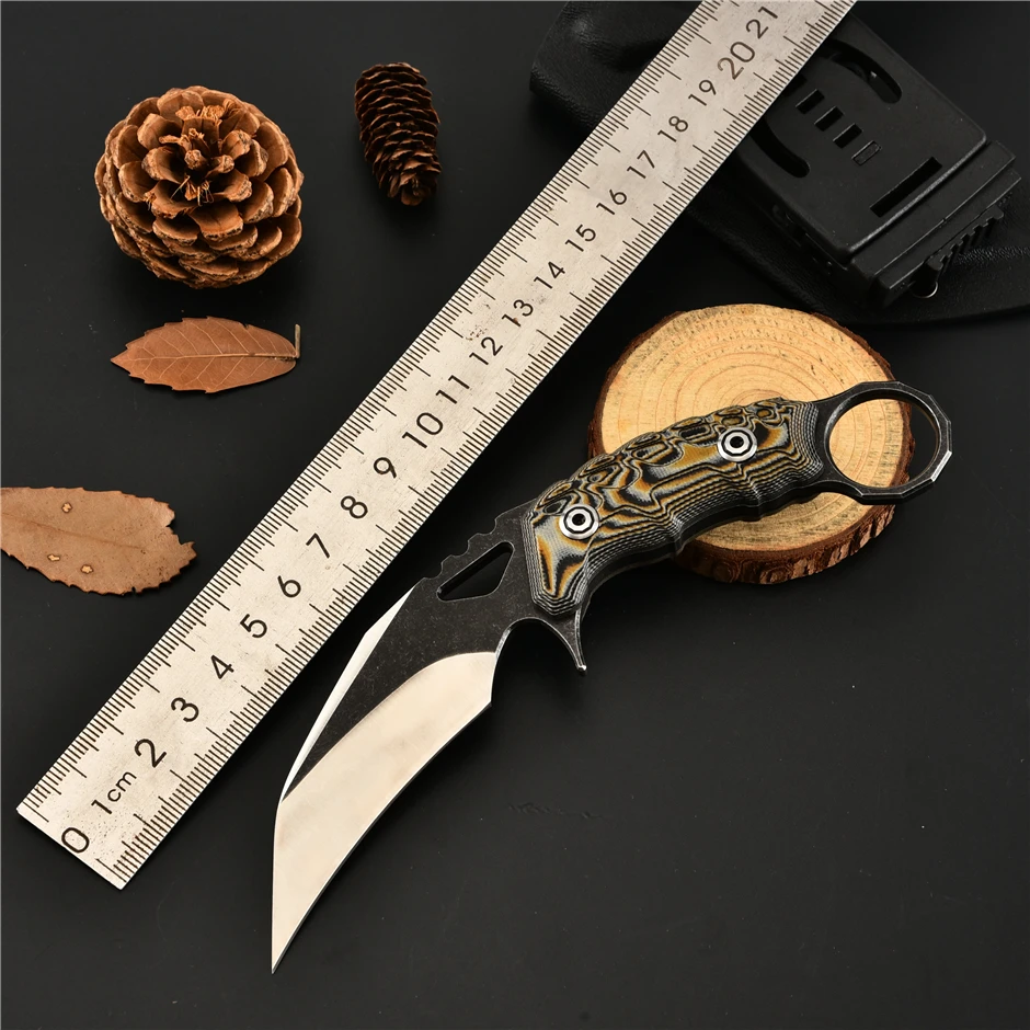 Karambit CS GO тактический боевой нож D2 сталь острый открытый Самозащита коготь
