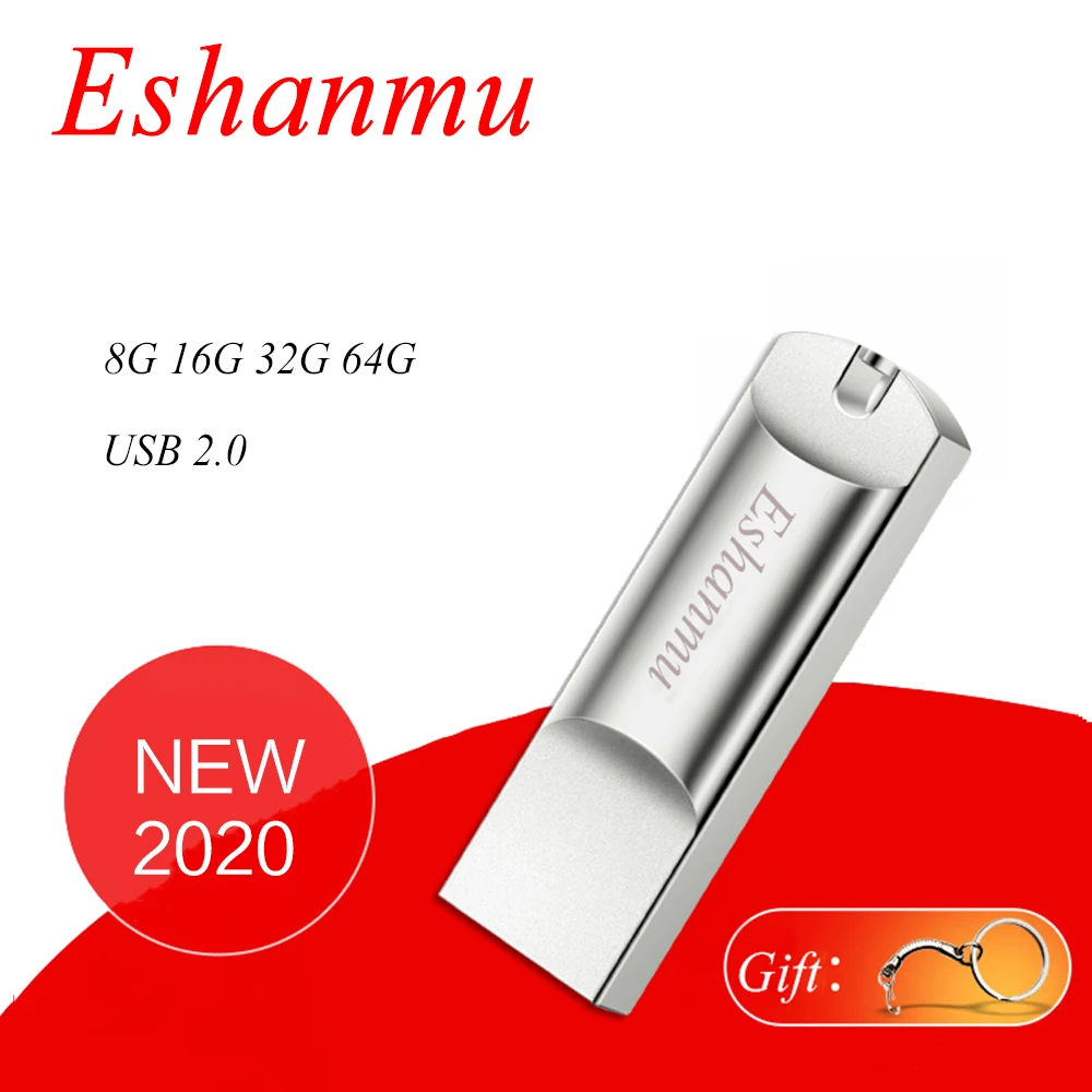 Новый водонепроницаемый флеш накопитель Eshanmu 8 ГБ 16 32 64 ГБ|USB флэш-накопители| |