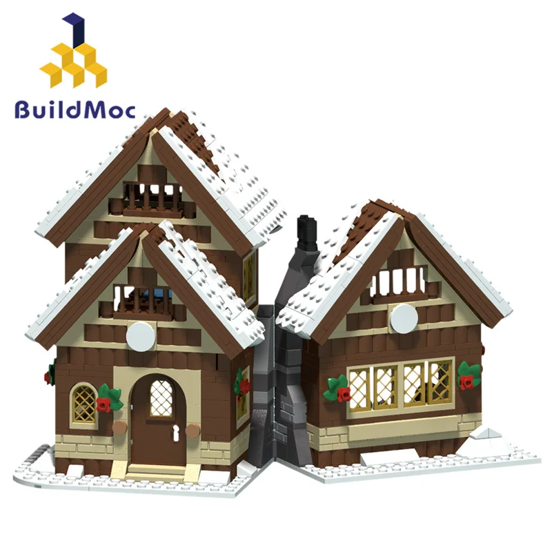 

Christmas Winter House The Farm Cottage Building Blocks Compatible House Figures Bricks Sets Toys Ki