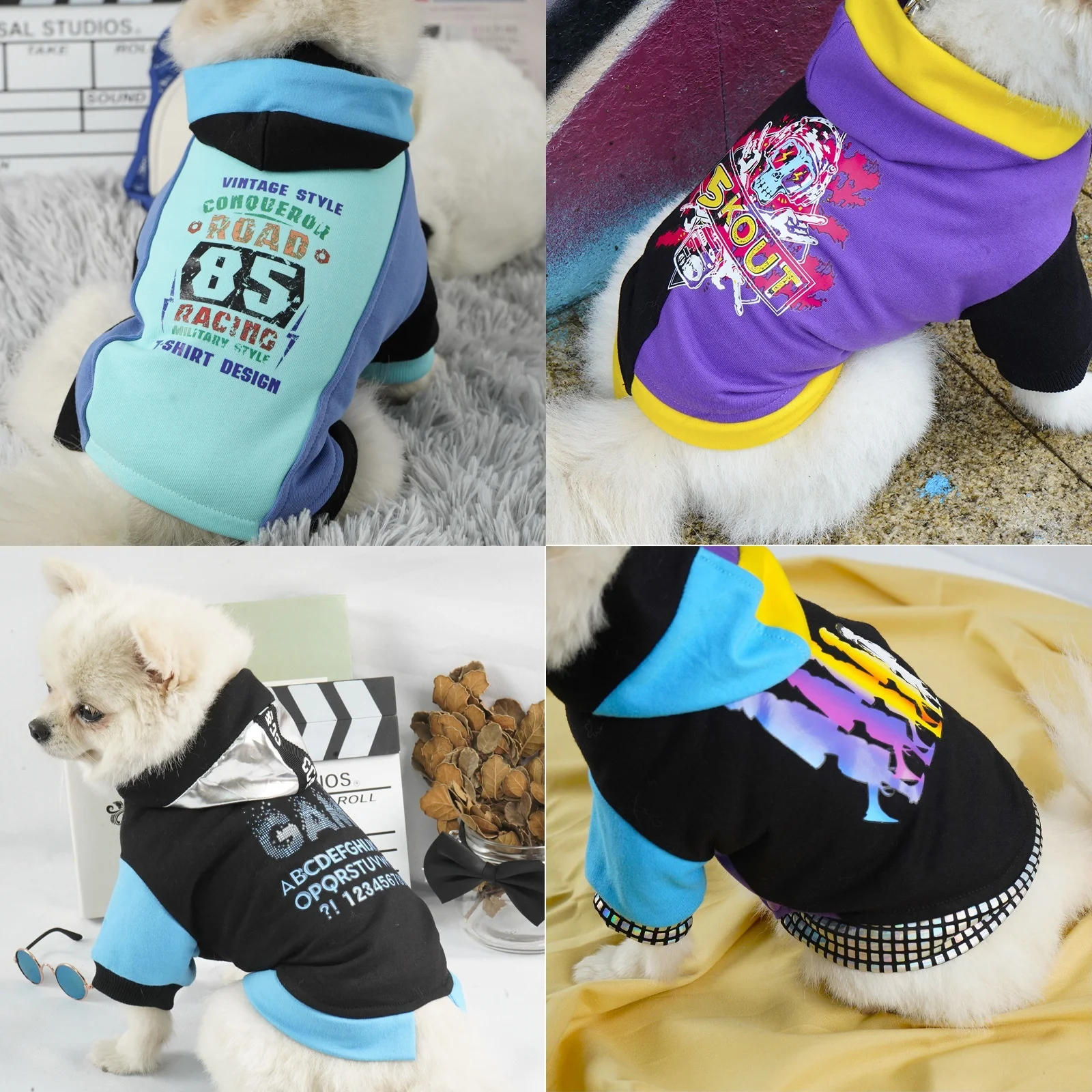 Winter Pet Clothes Cat Dog Clothes For Small Dogs Fashion Warm Dog Clothing Hoodie Coat Jacket Sweater Pet Costume For Dogs