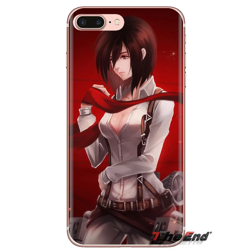 Прозрачный ТПУ чехол для косплея по аниме атака на Титанов (логотип обувь Samsung Galaxy