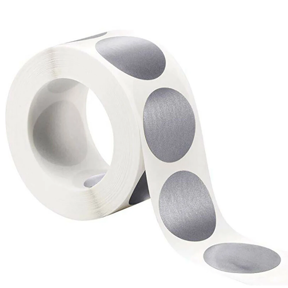 300 шт./компл. Креативные Круглые Наклейки с царапинами лотерейные наклейки 25 мм