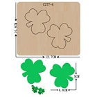 Новые деревянные штампы в виде листьев для скрапбукинга, режущие штампы, совместимые с большинством высекальных машин